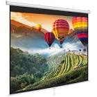 pylehome prjsm7206 universal 72-inch roll-down pull-down manual projection screen - 42.5 in. x 56.6 in. matte white