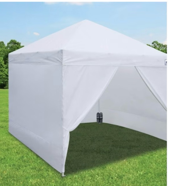 e-z up 10’ x 10’ commercial one-up shelter