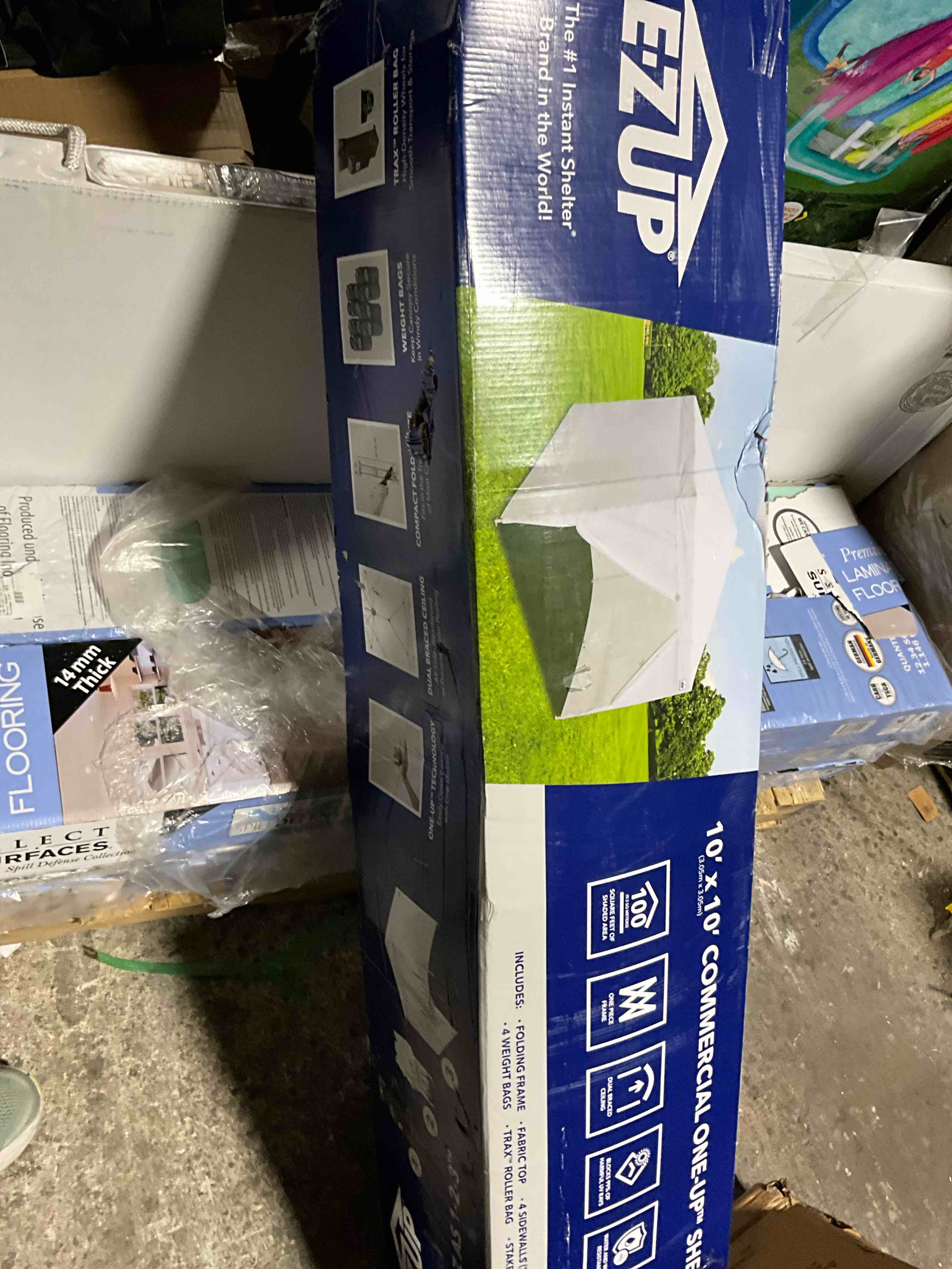 Condition photo showing Good Condition for e-z up 10’ x 10’ commercial one-up shelter