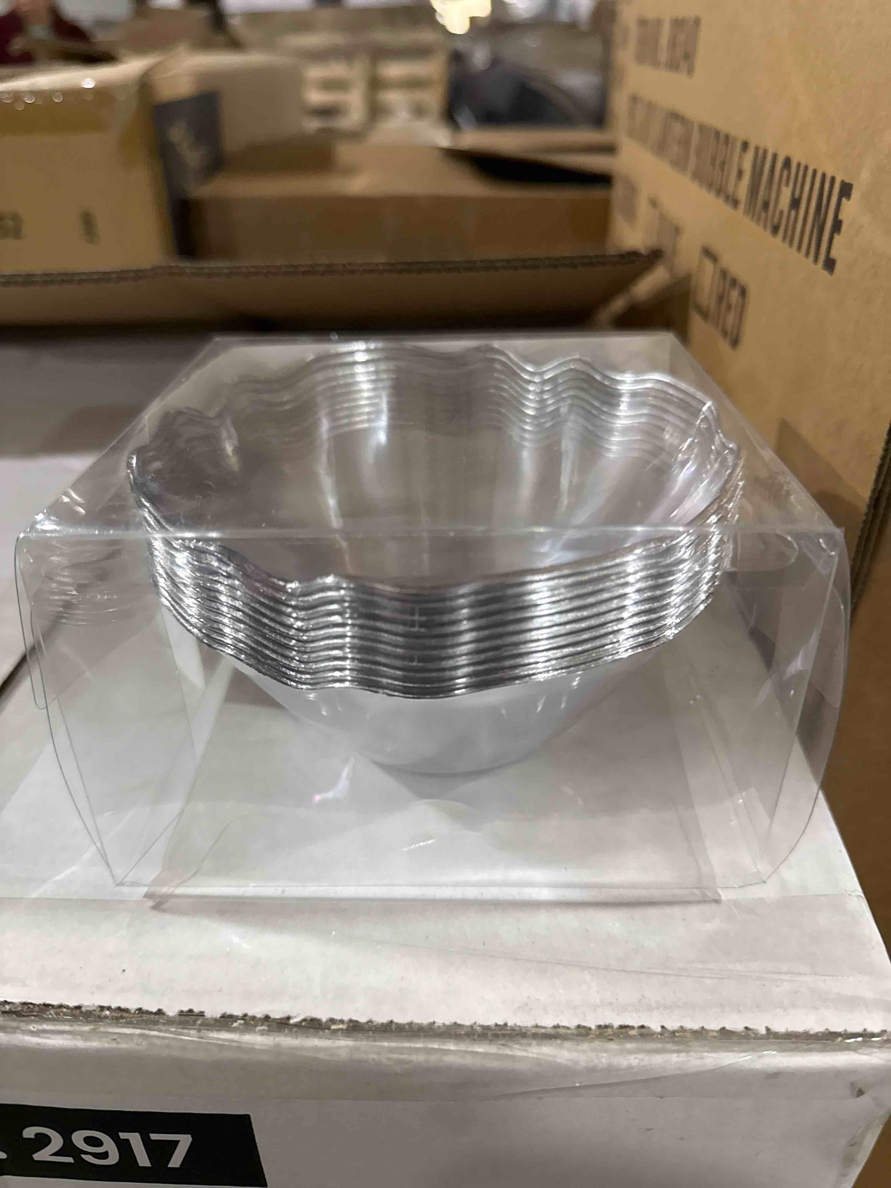 Condition photo showing New/Like New for Silver Spoons DIP AND SAUCE BOWL | Clear | Baroque Collection | 10 PC - 5”