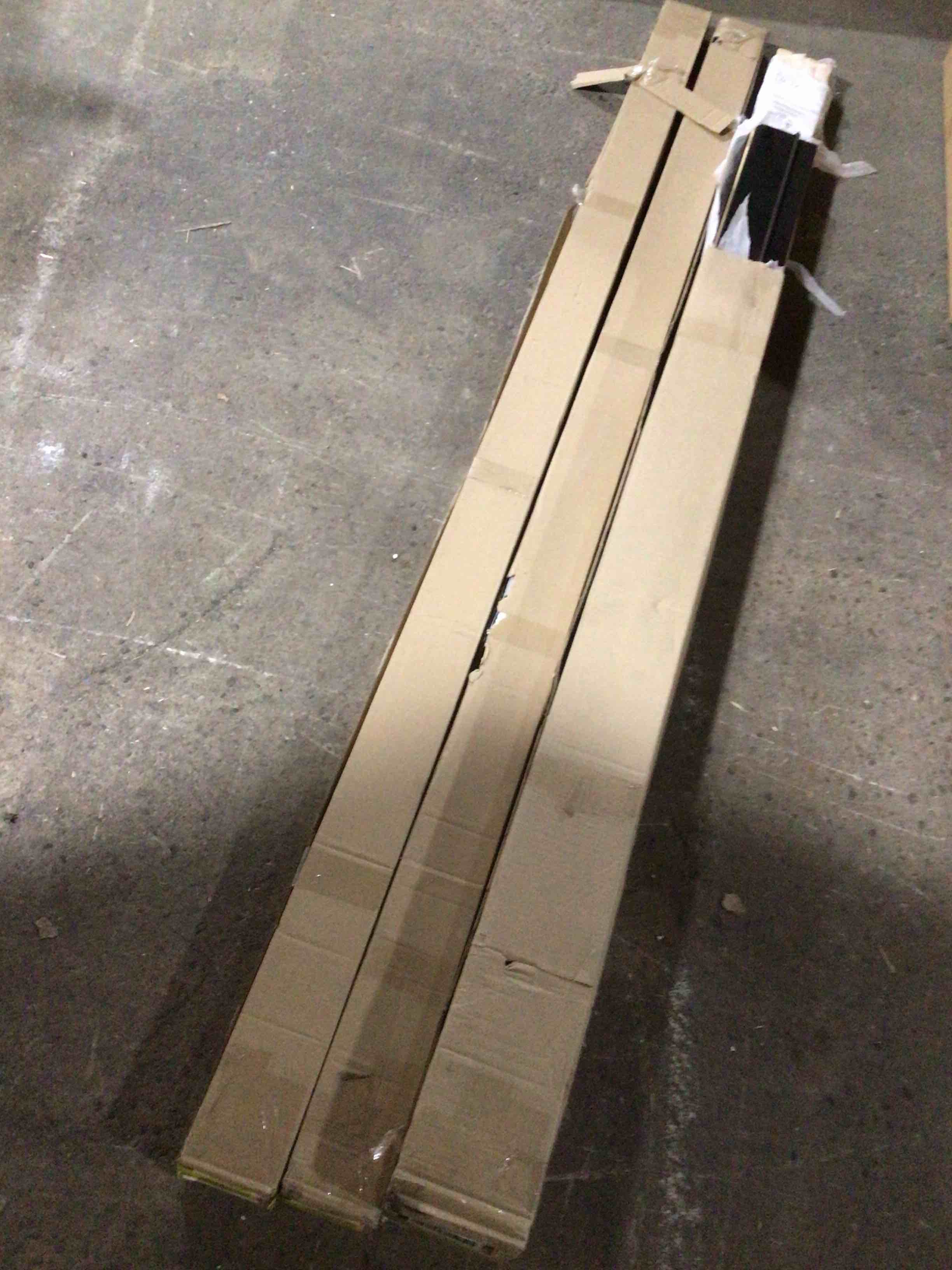 Condition photo showing As Is for Pallet Lot of 10 Misc household items (bed rails, incomplete furniture, Christmas decor and more)