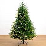 6ft pre-lit artificial natural fresh cut fir Christmas tree with instant 
