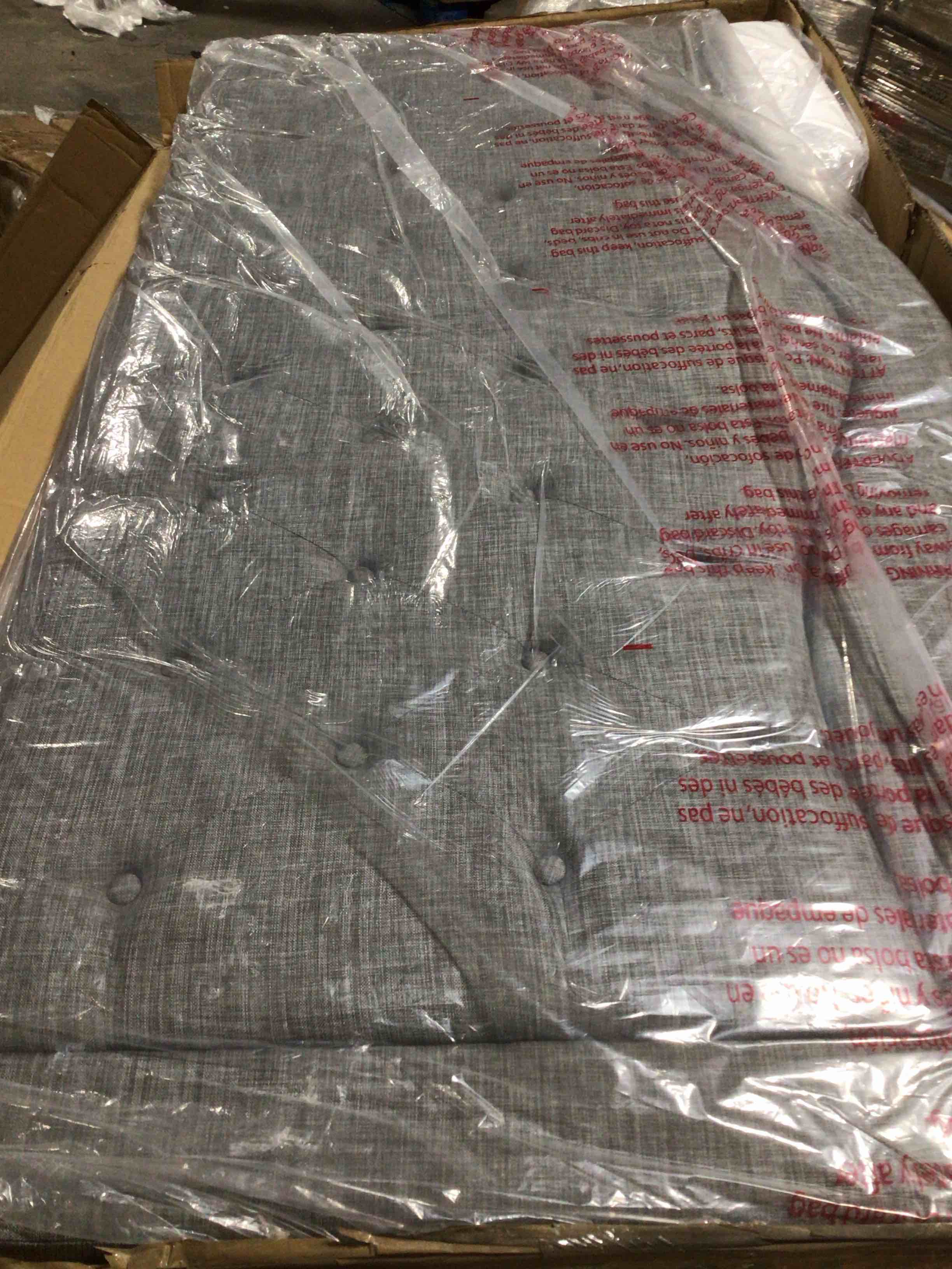 Condition photo showing Good Condition for (1 pc) 6.45’ upholstered polyester tufted button, 