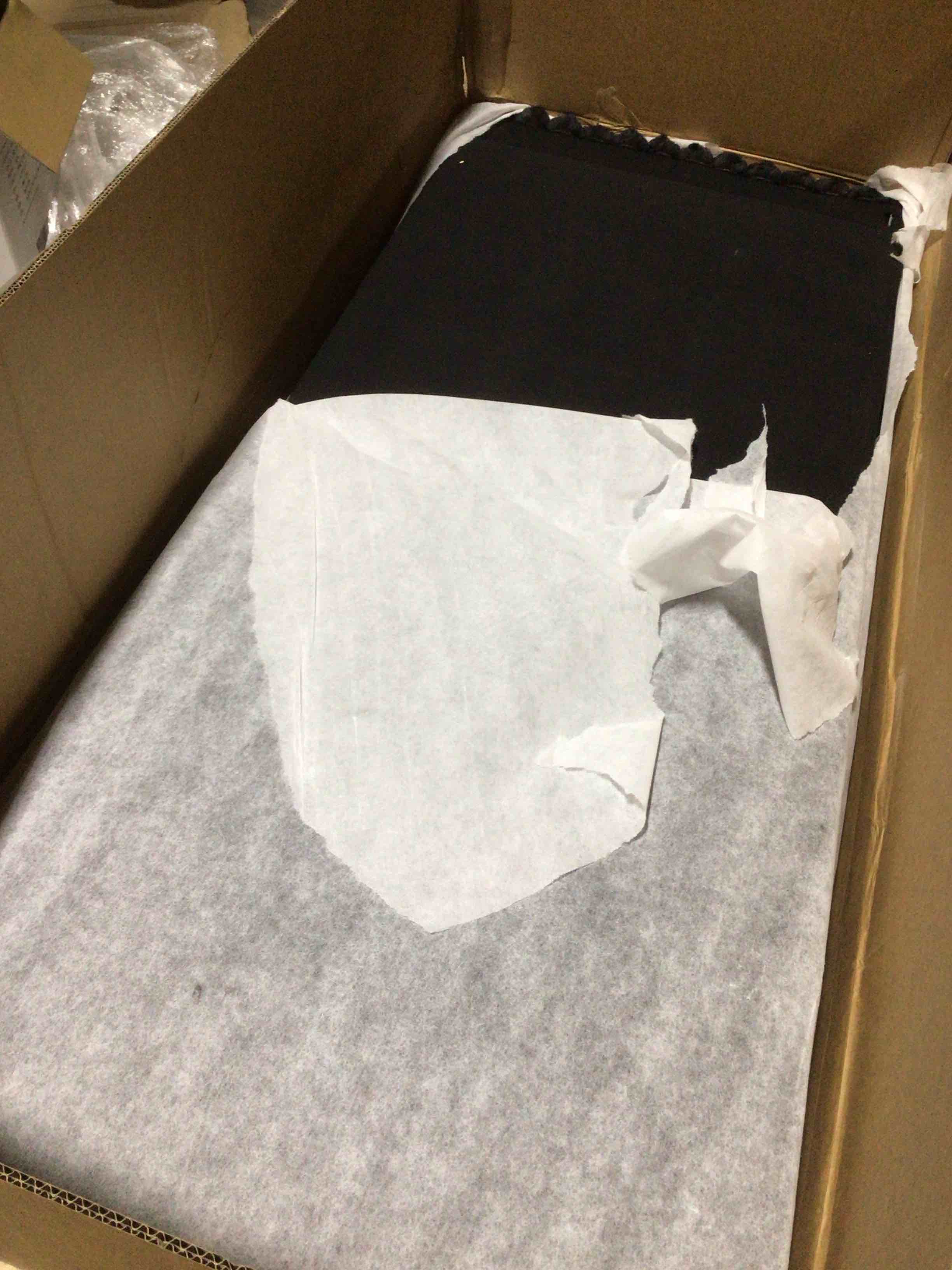 Condition photo showing Good Condition for (incomplete) Oversized U shaped plush corduroy F, black 