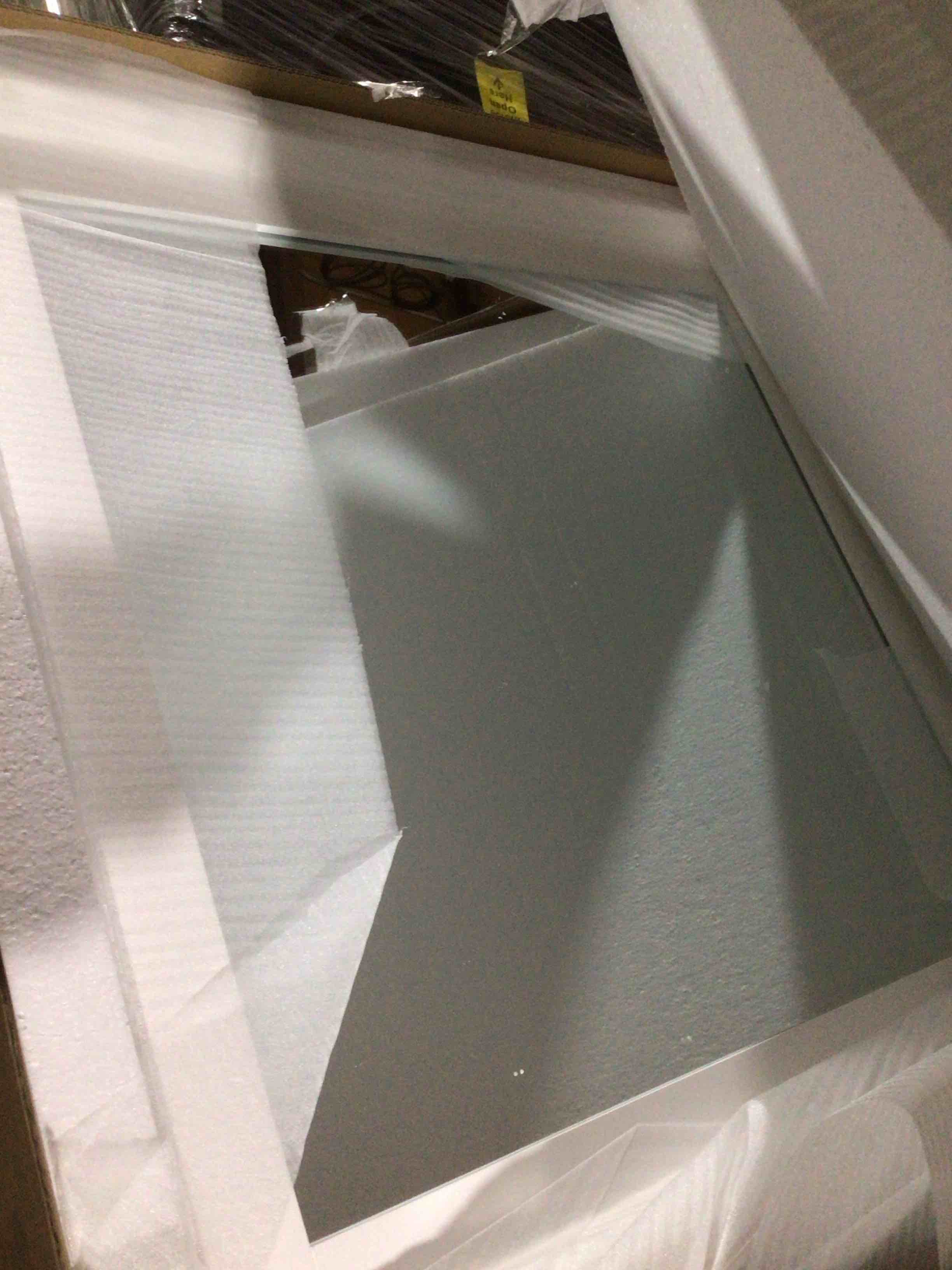 Condition photo showing New/Like New for (just 1 mirror) Dukes 84in W x 22in D double Ba, (size: 37.40 x 35.24 x 4.33) 