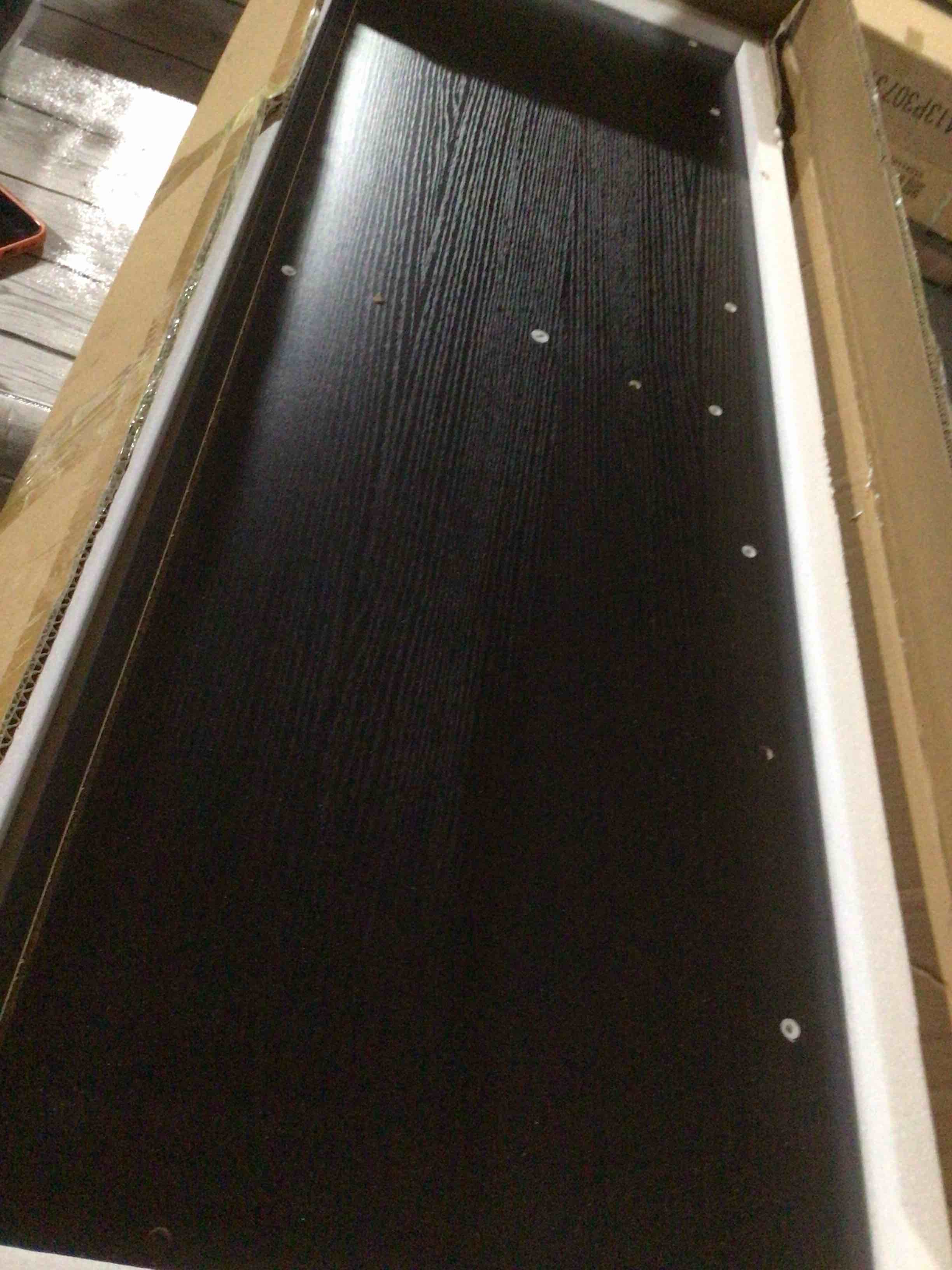 Condition photo showing Good Condition for Replacement shelving for base cabinet , black, 16” x 47”