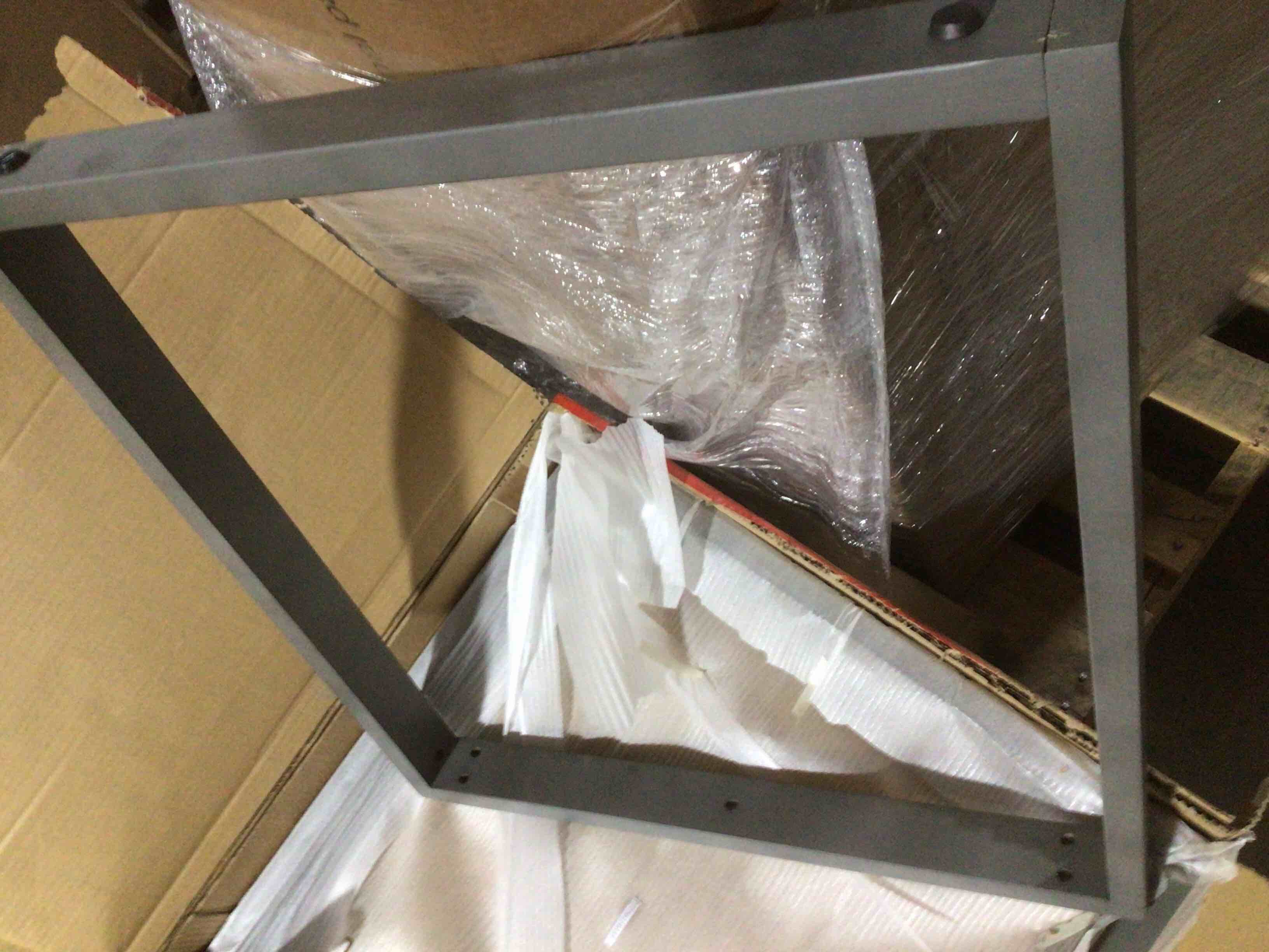 Condition photo showing Good Condition for 2 pcs, PJ286156AAA Table leg gray wood