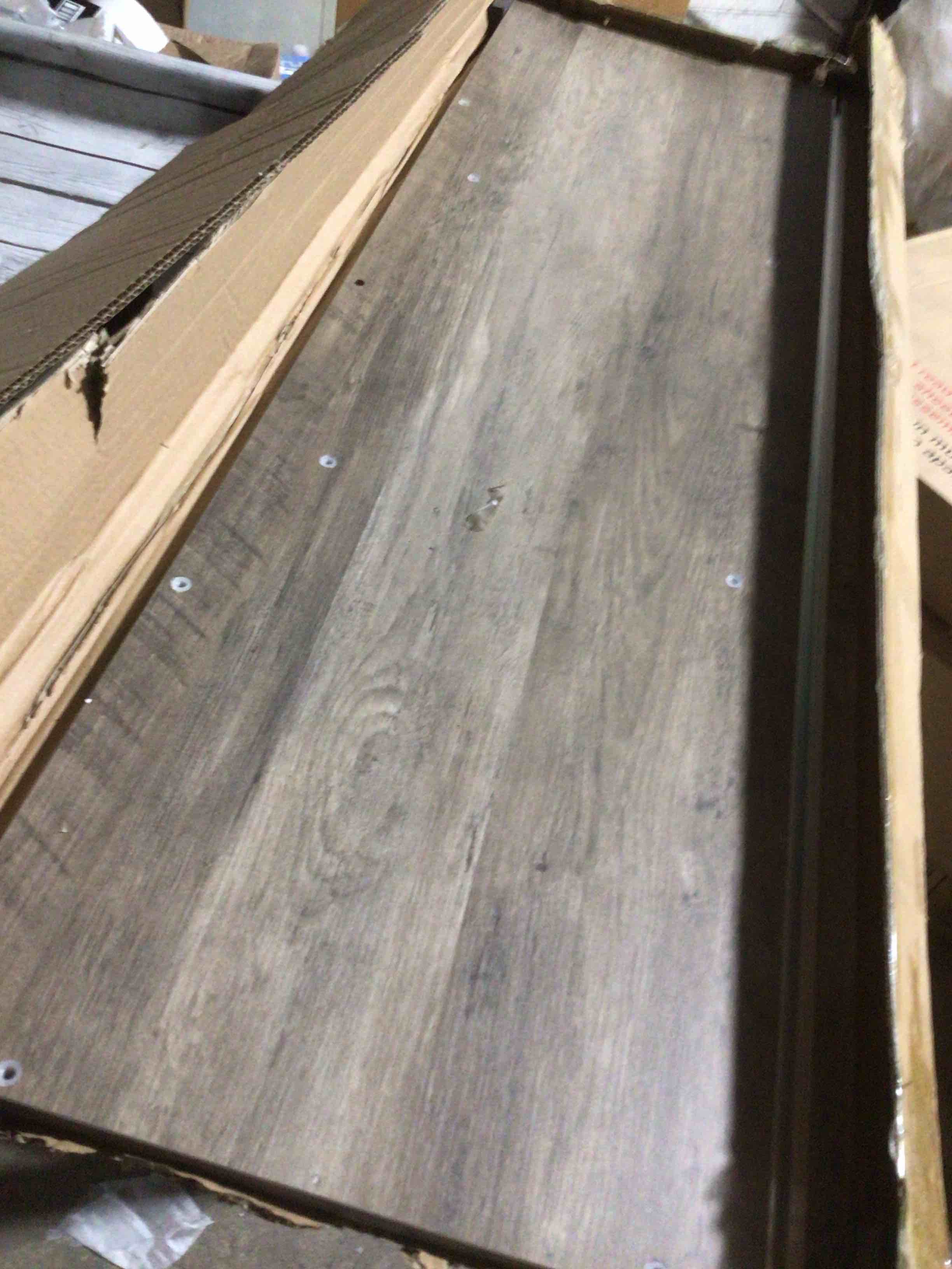 Condition photo showing As Is for Replacement shelving for base cabinet , (15” x 46”)