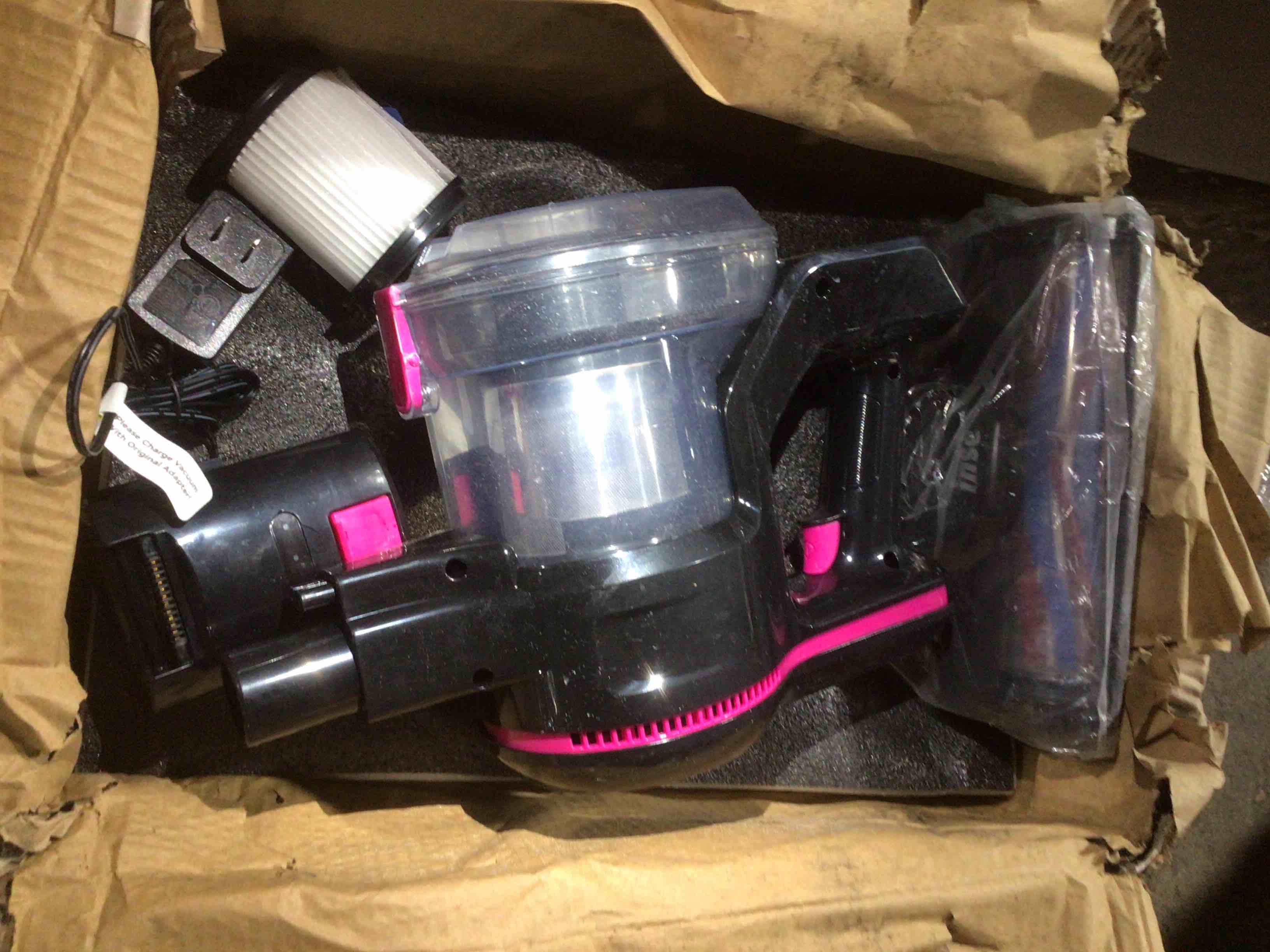 Condition photo showing As Is for INSE N5T Cordless Vacuum 145w 12kpa Suction Power 6 in 1 Stick Vacuum