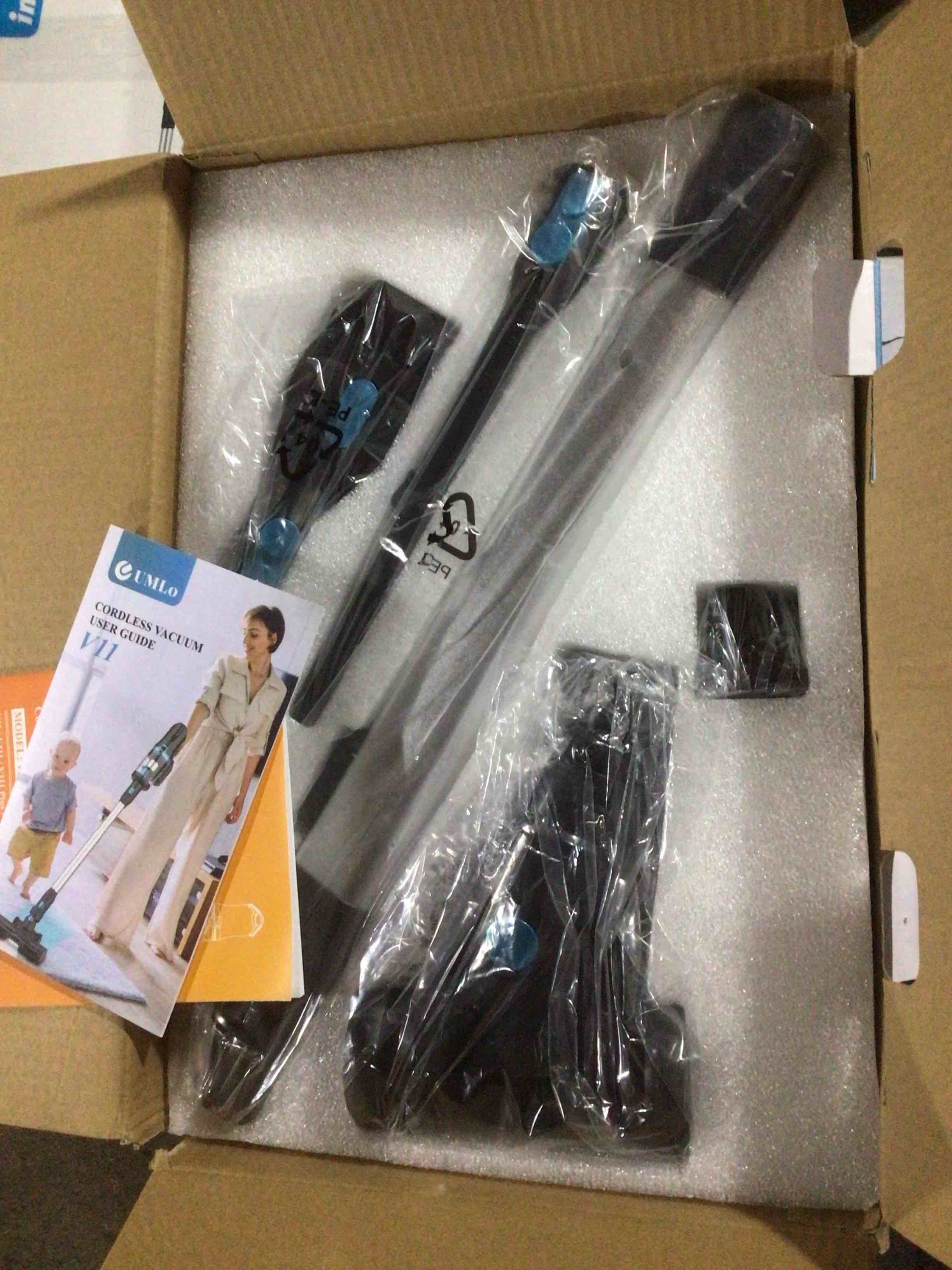 Condition photo showing Good Condition for UMLO - V11 Cordless Vacuum Cleaner for Home, 45Kpa 60Mins Runtime Powerful Stick Vacuum with LED Touch Screen, 6 in 1 Lightweig - Blue