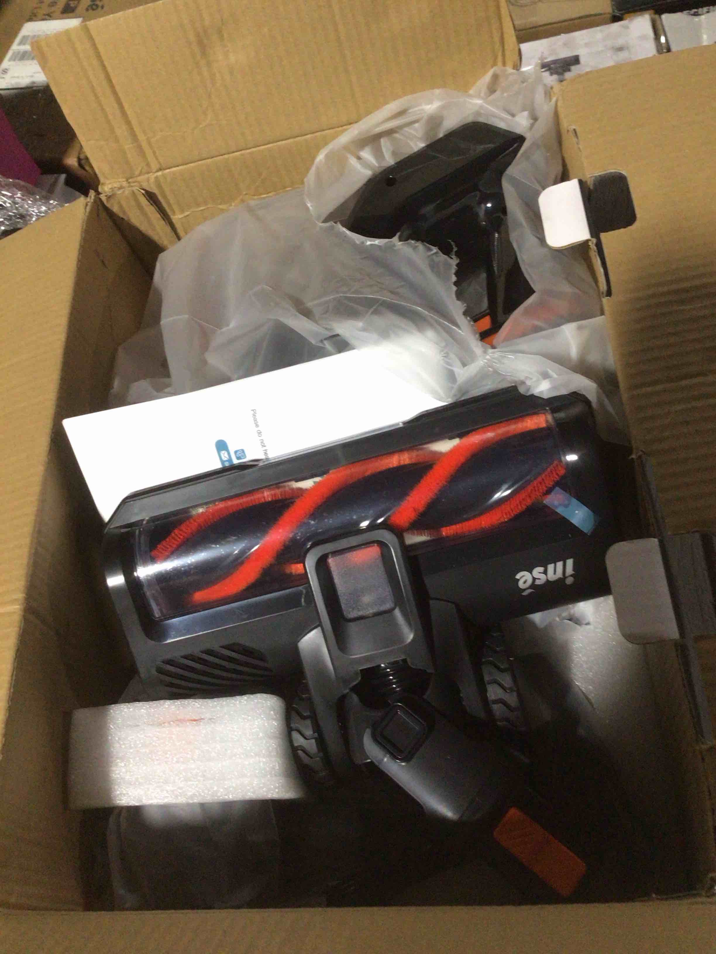 Condition photo showing Good Condition for inse s670?28kpa strong suction, extra large dustbin, powerful brushless motor, ultra quiet lightweight? orange