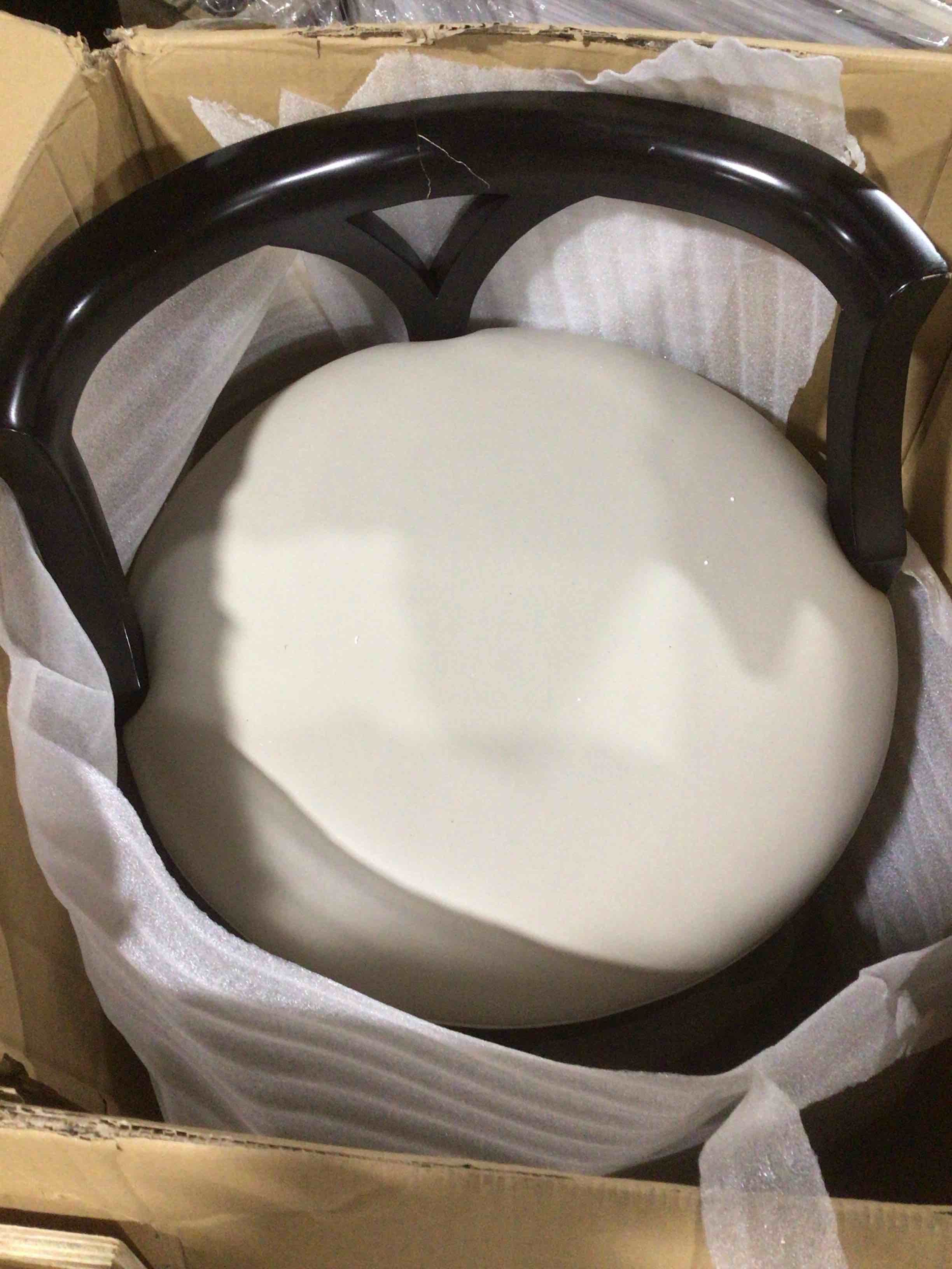 Condition photo showing As Is for Salinas swivel bar & counter stool 