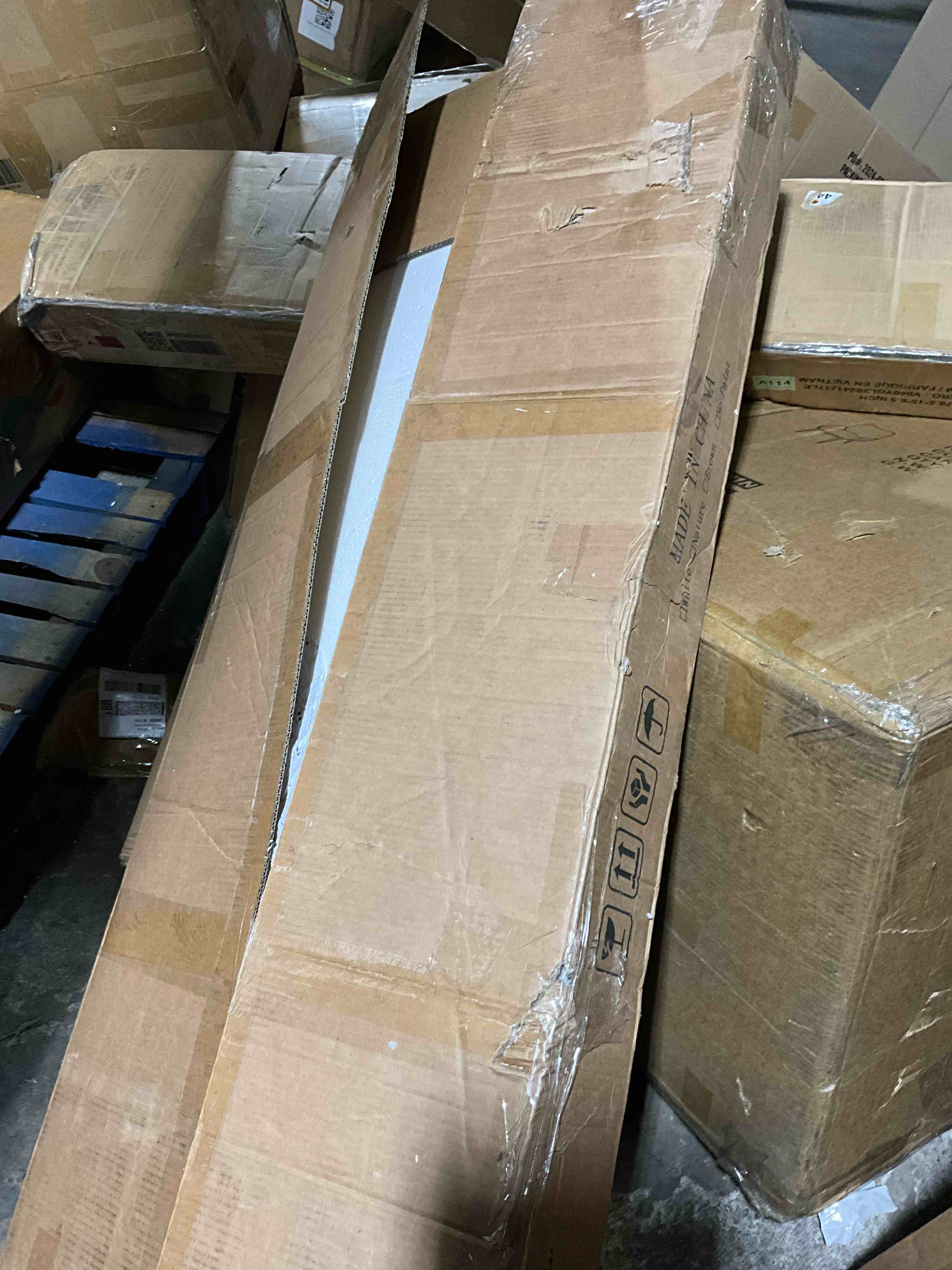 Condition photo showing Good Condition for work-from-home desk with hutch, butcher block desk, natural 