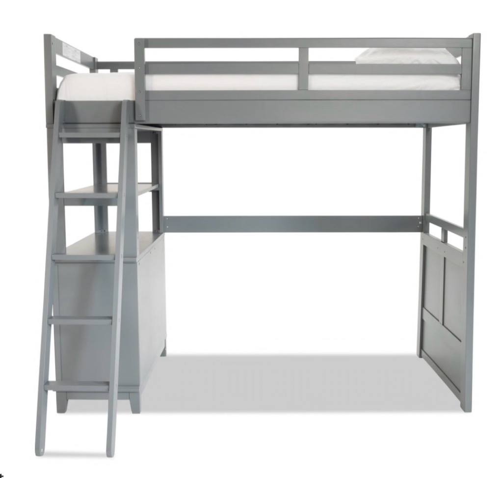 Chadwick Twin Gray Loft Bed