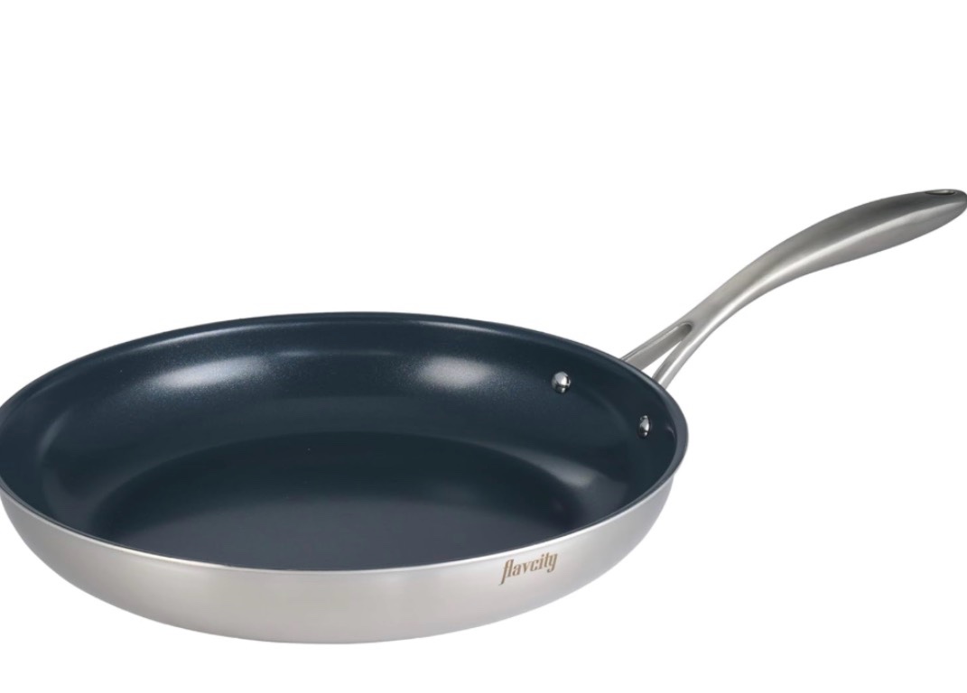 Tramontina FlavCity 12 in Tri-Ply Clad Fry Pan w/Ceramic Interior