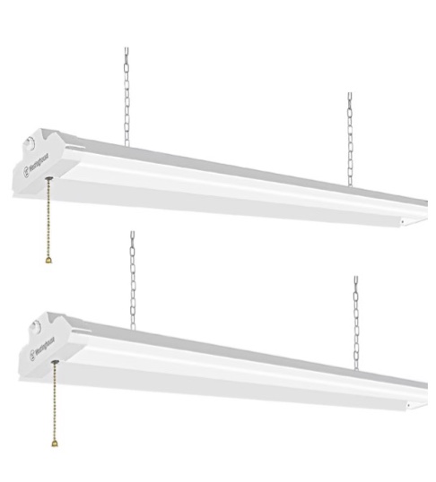 westinghouse 4' 6000 lumen led shop light, white finish