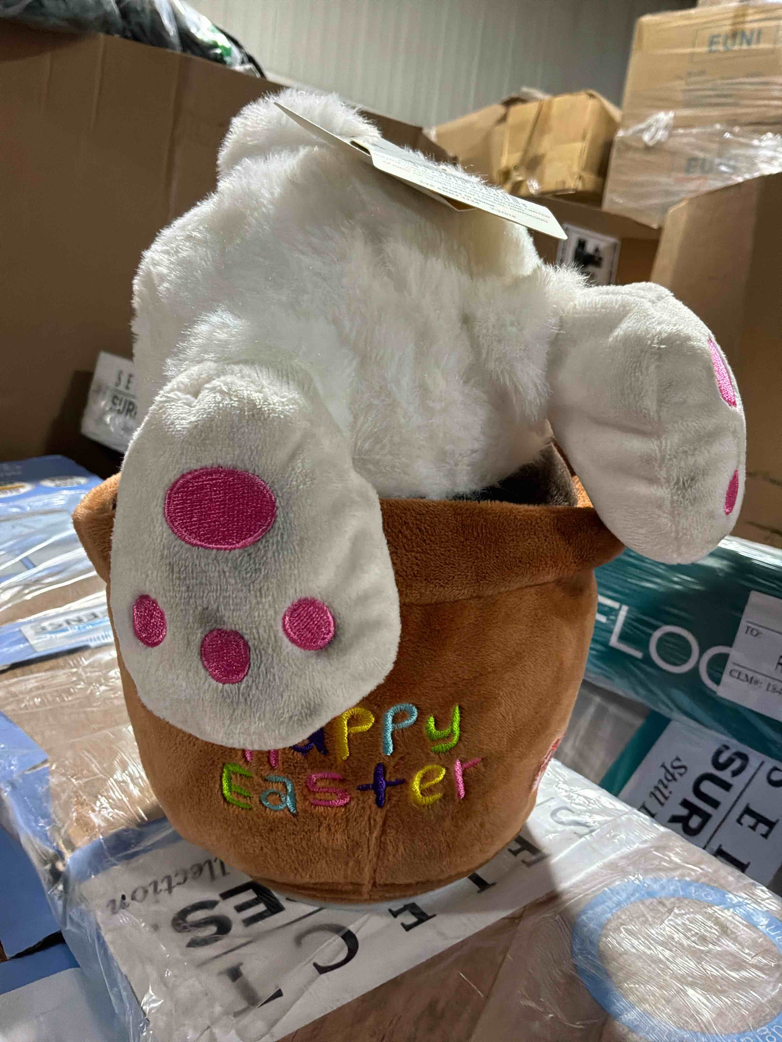 Condition photo showing New/Like New for rabbit plush toy