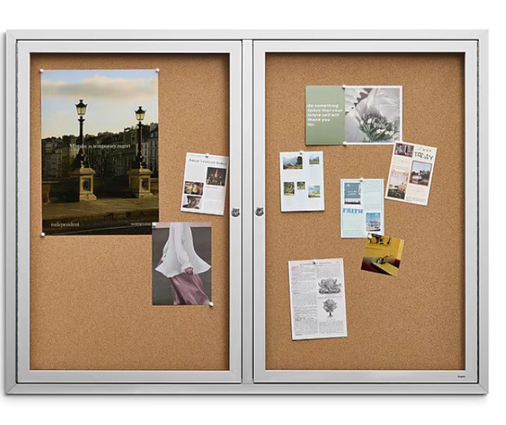 board enclosed cork aluminum frame 3 x 4 model st61262