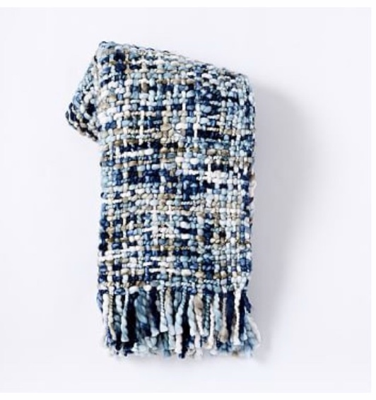 Marled Basketweave Throw, Nightshade 45” x 70”