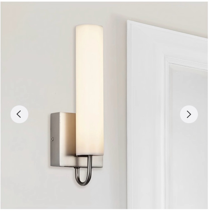 Similar to LED Satin Nickel Wall Sconce, 9W, Lustre