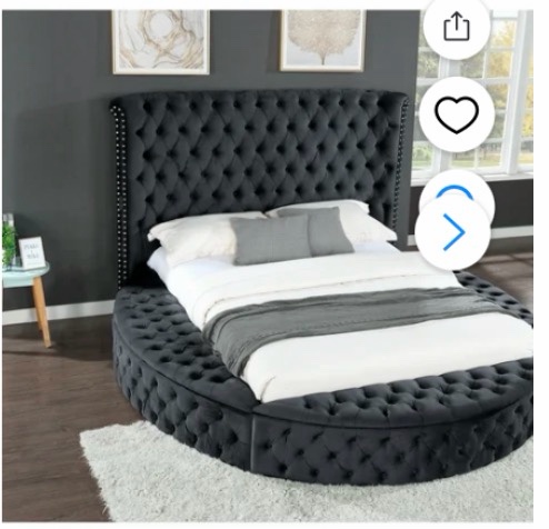 Hazel Queen Size Tufted Upholstery Storage Bed made with Wood in Black