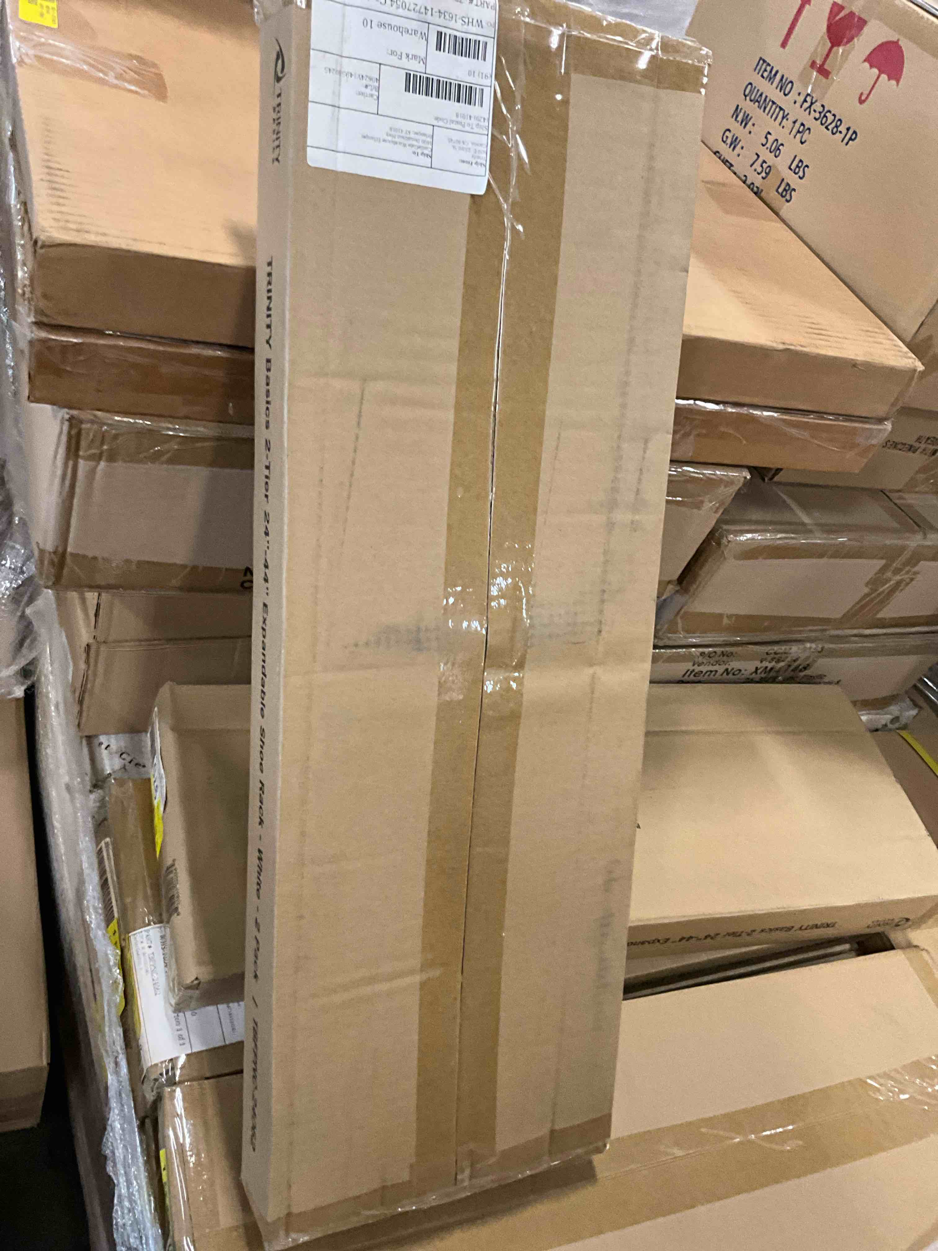 Condition photo showing New/Like New for trinity - basics | 2-tier expandable shoe rack | 2-pack | - white