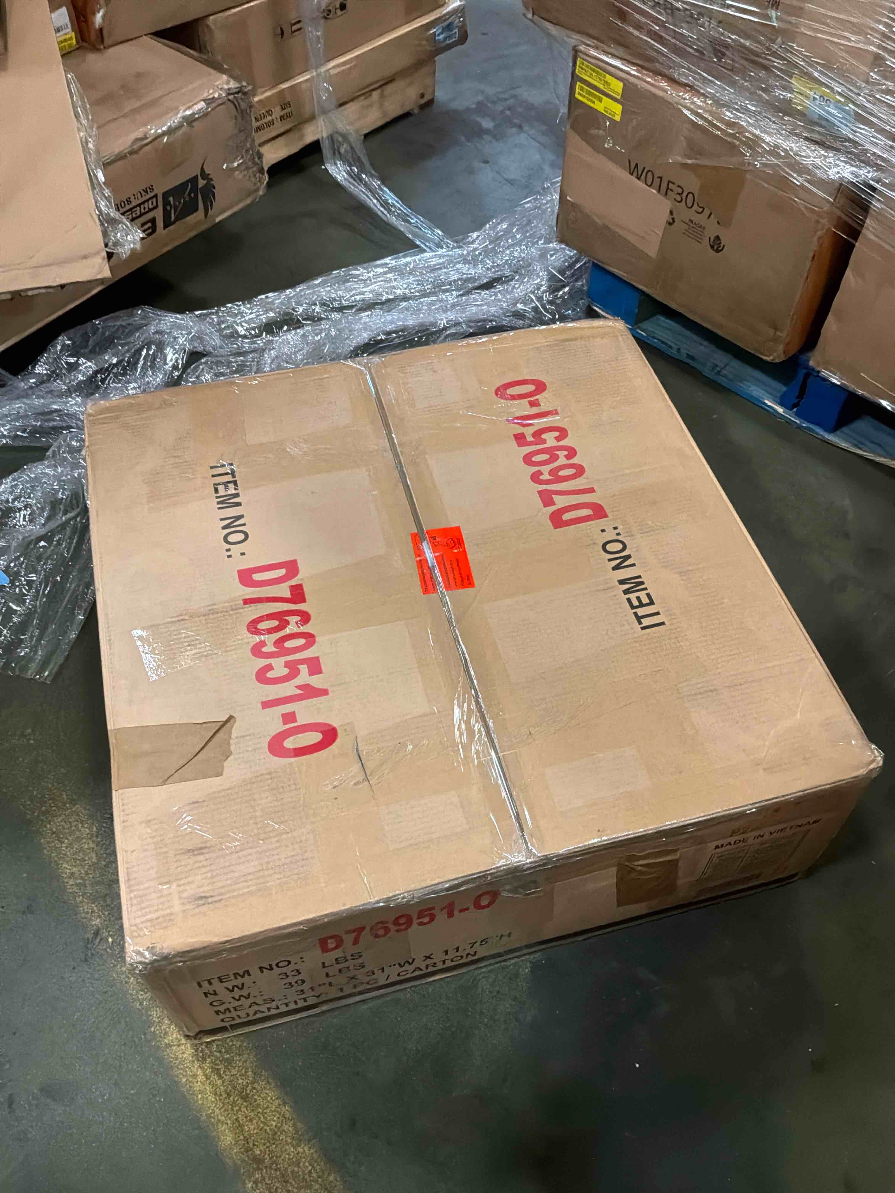 Condition photo showing New/Like New for annai 129” wide reversible modular corner sectional with ottoman 