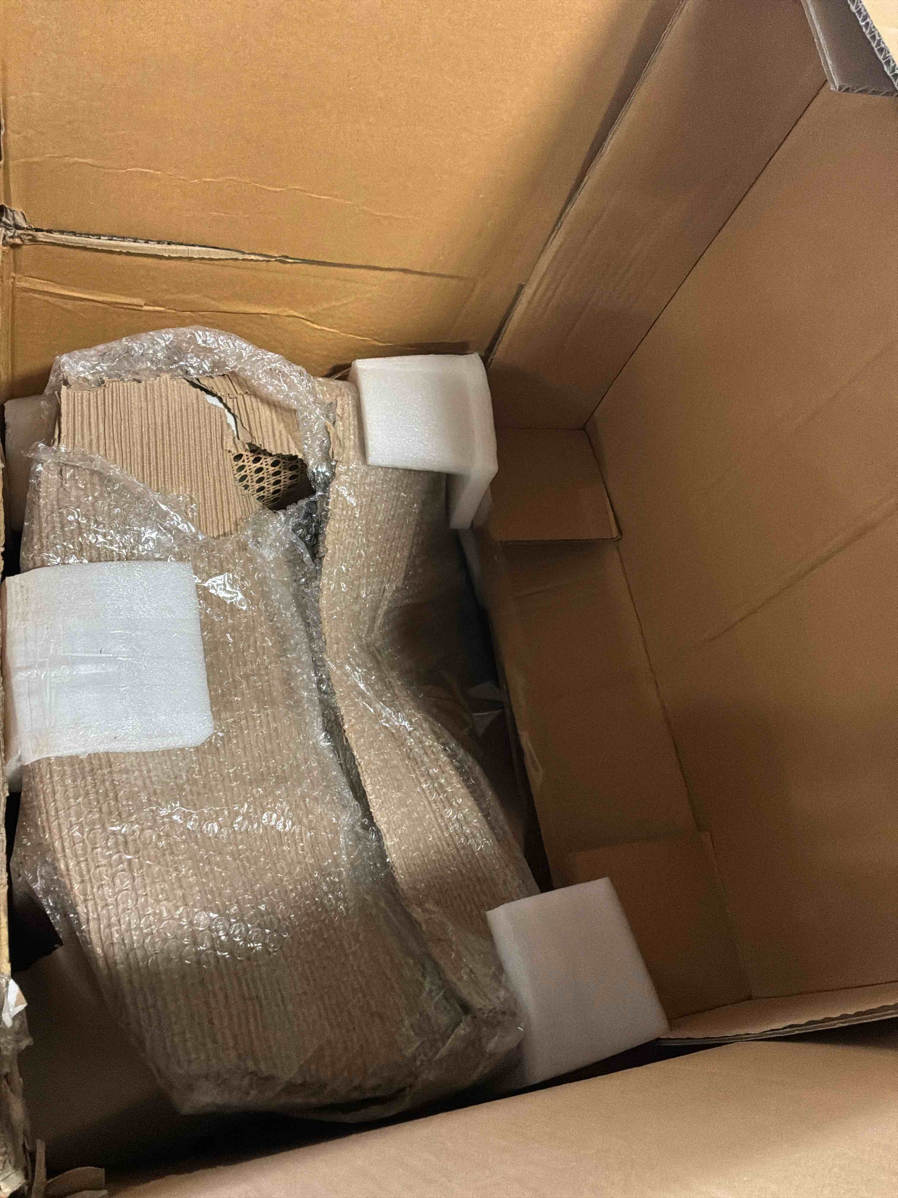 Condition photo showing New/Like New for solid wood arm chair in blonde