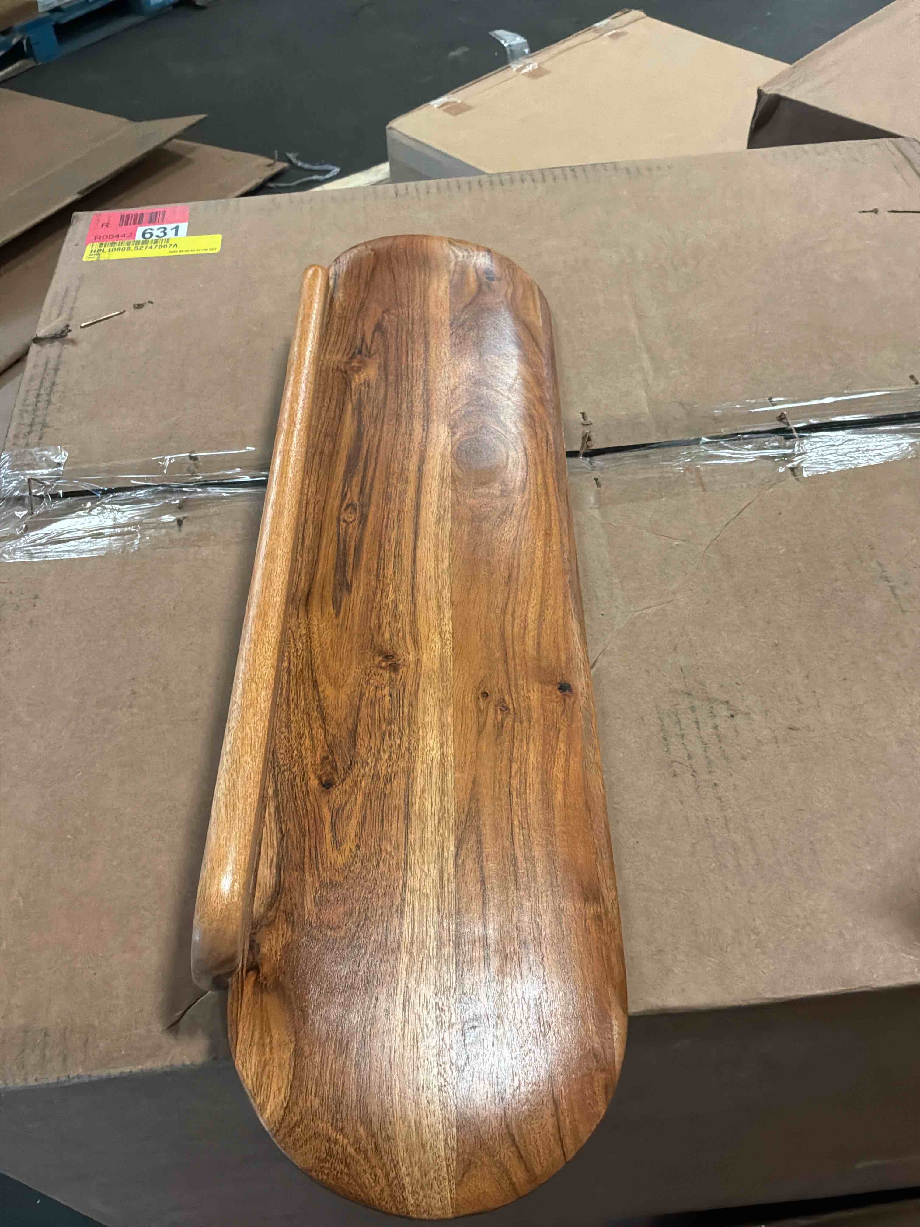 Condition photo showing New/Like New for slim wooden wall shelf 