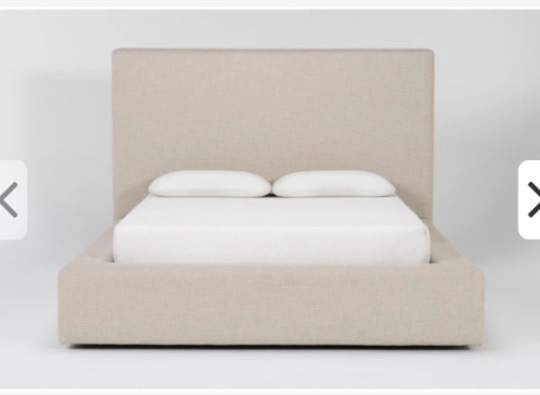 Brody Queen Upholstered Bed In Dove ( Incomplete Box 2 of 2 ) 