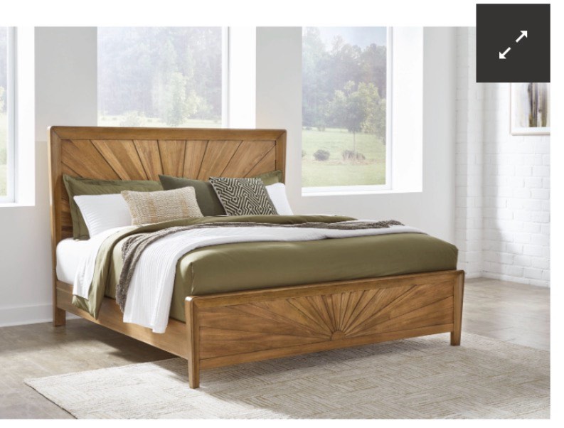 B785-97 Takston Queen Panel Bed ( Only Rails ) 