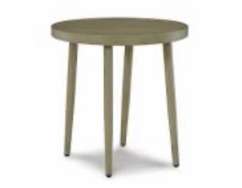 Signature Design Casual Swiss Valley Outdoor End Table Beige