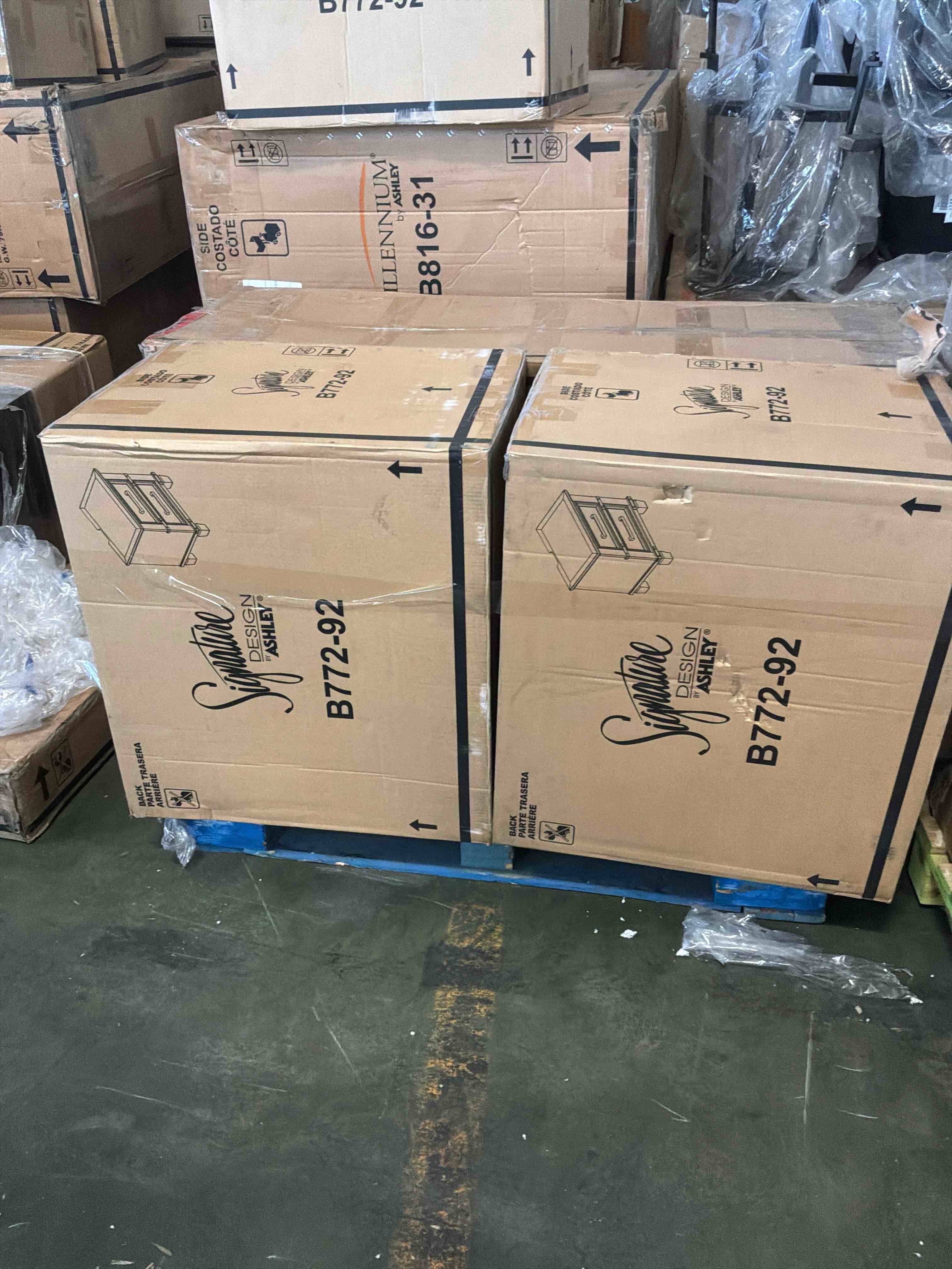 Condition photo showing New/Like New for russelyn two drawer night ( set of 2 ) 
