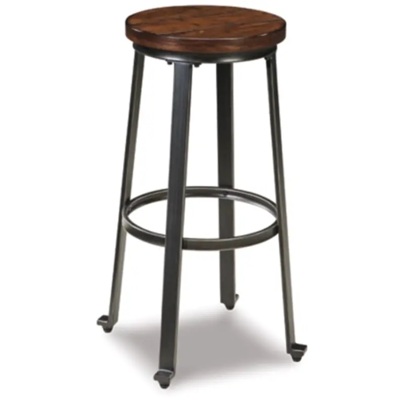 challiman - rustic brown tall stool