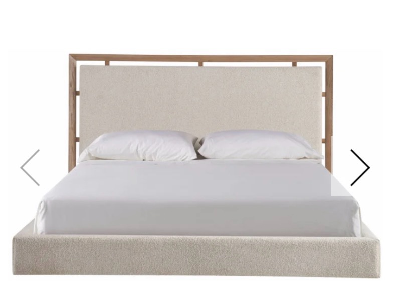 kendall queen upholstered panel bed ( only footboard and rails ) 