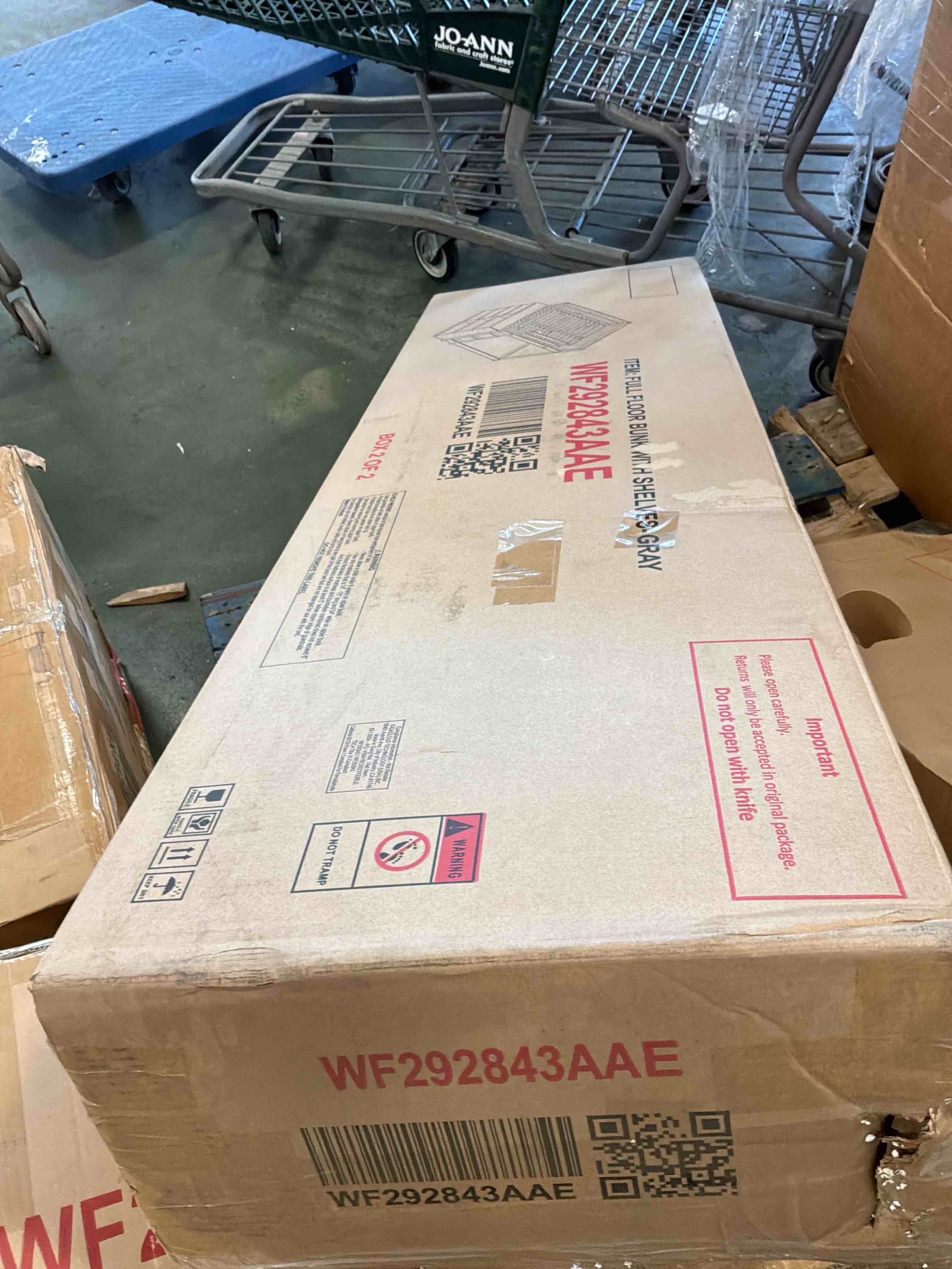 Condition photo showing New/Like New for twin over twin floor bunk bed with attached cabinet and shelves storage, solid wood low bunk bed frame with ladder and guardrails for kids, teens, adults, multi storage function loft bed