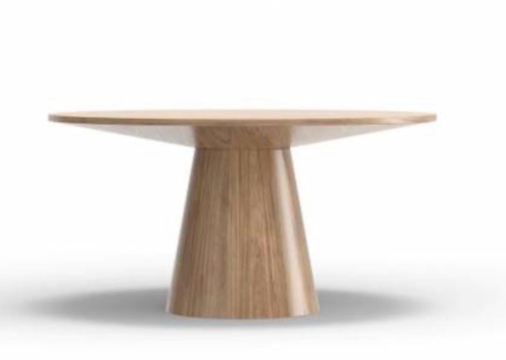 cove round dining table, black 