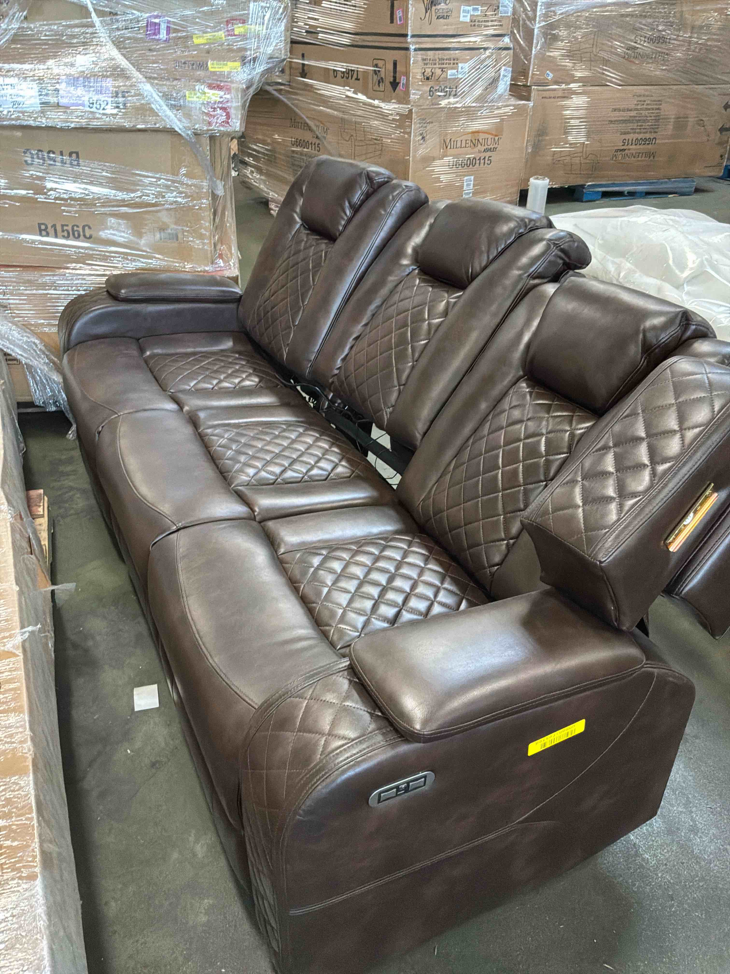 Condition photo showing Good Condition for hot home theater chairs movie chairs genuine leather