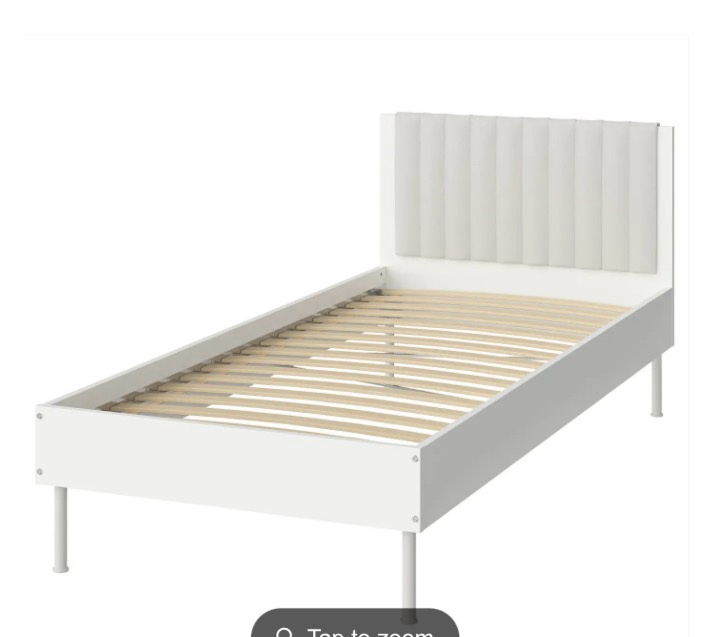 ((incomplete )) Bed frame BRUKSVARA white queen