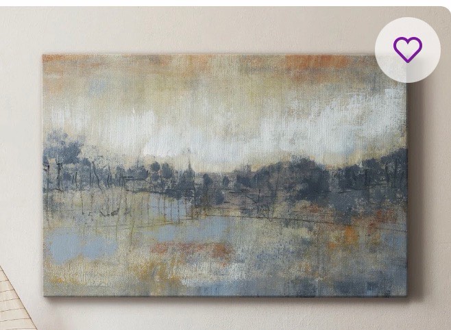Cool Grey Horizon I " Painting Print