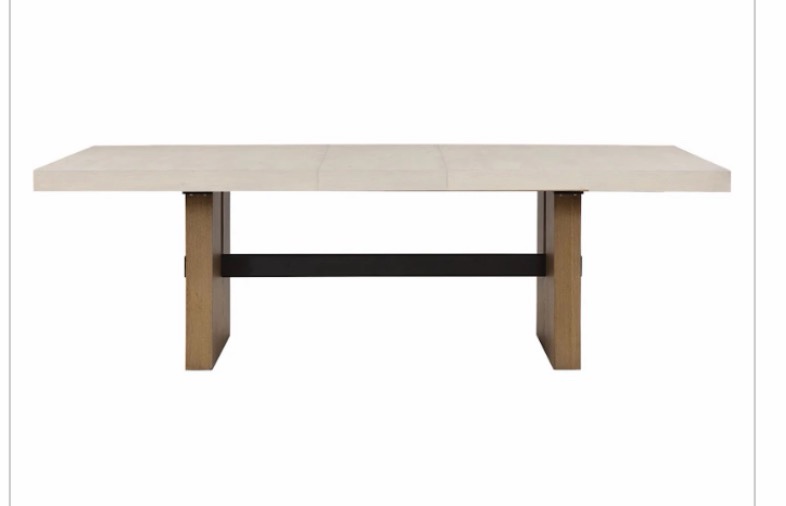 Steve Silver Casual Dining Aubrey Table Base, Waxed Driftwood ABR500NTB at Carol House Furniture