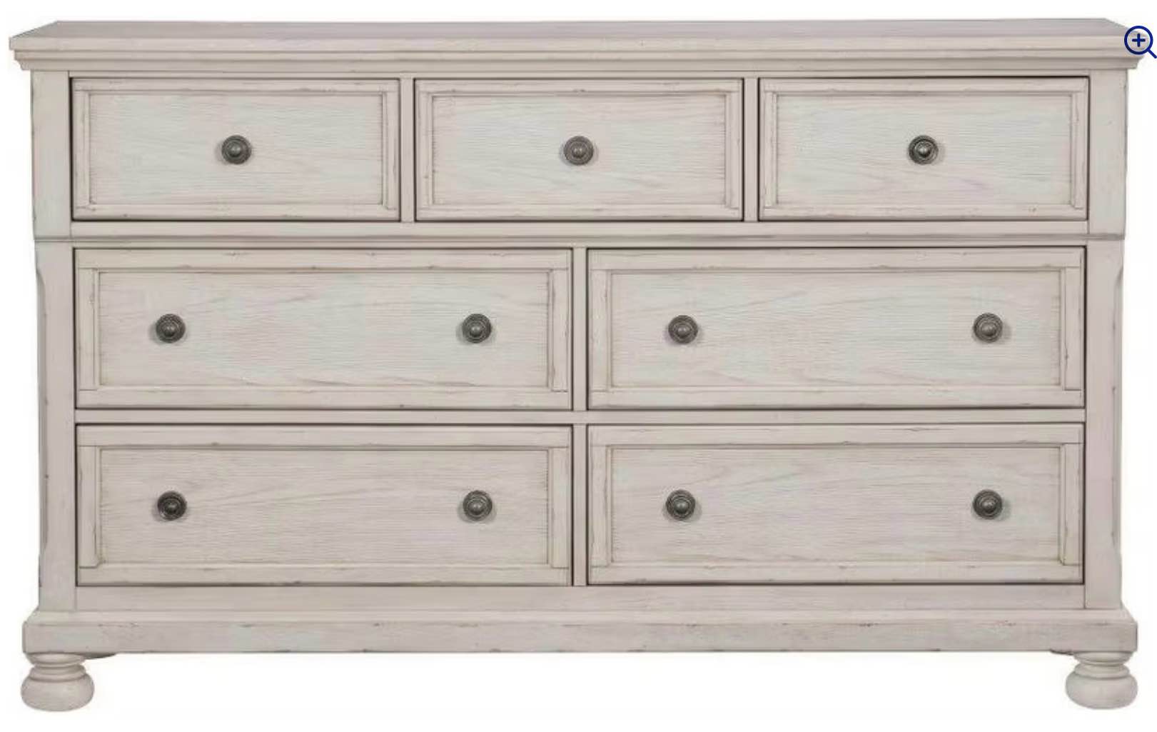 Bethel Wire Brushed White Dresser