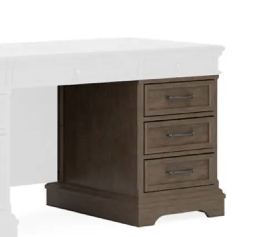 Janismore Desk - Right Facing Pedestal