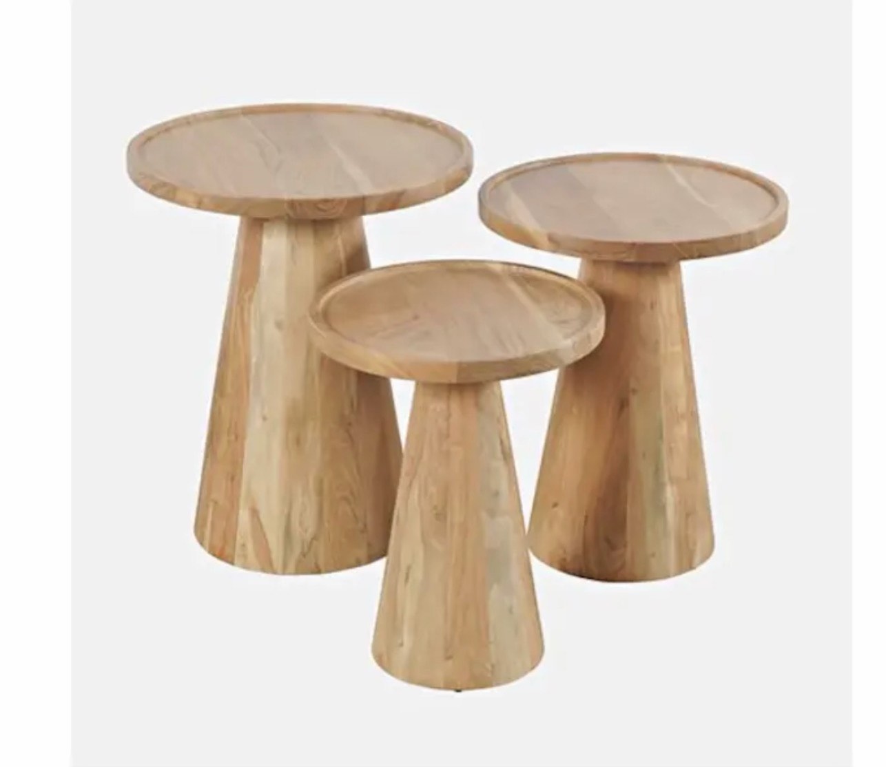 Knoxnat Jofran Furniture Accent Table Trio - Natural