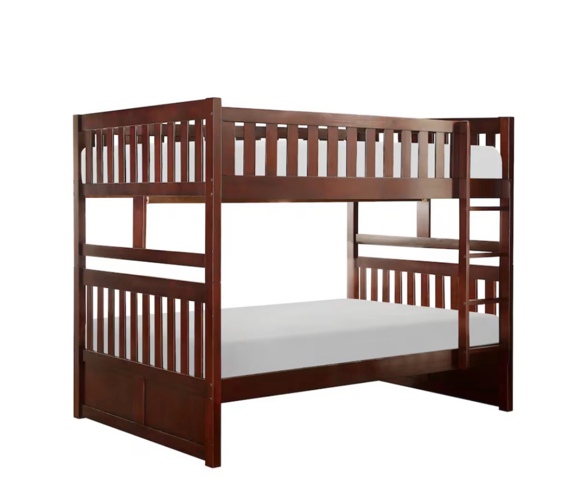 Similar to B396-159P ROWEN FULL OVER twin BUNK BED ( incomplete)