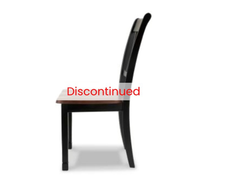 Owingsville Dining Side Chair in Black/Brown - D580-02