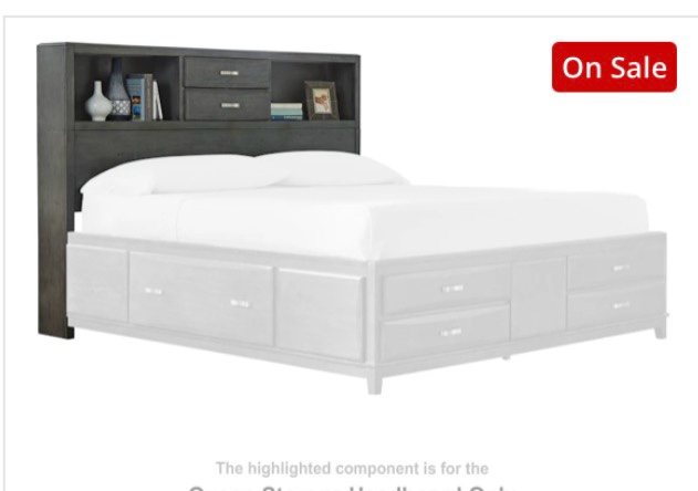 Boulevard Bedroom Caitbrook Queen Storage Headboard 