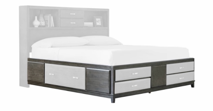 Bedroom Caitbrook California King Storage Rails and Footboard