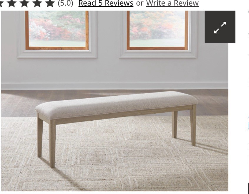 Vallardia 56" Upholstered Dining Bench
