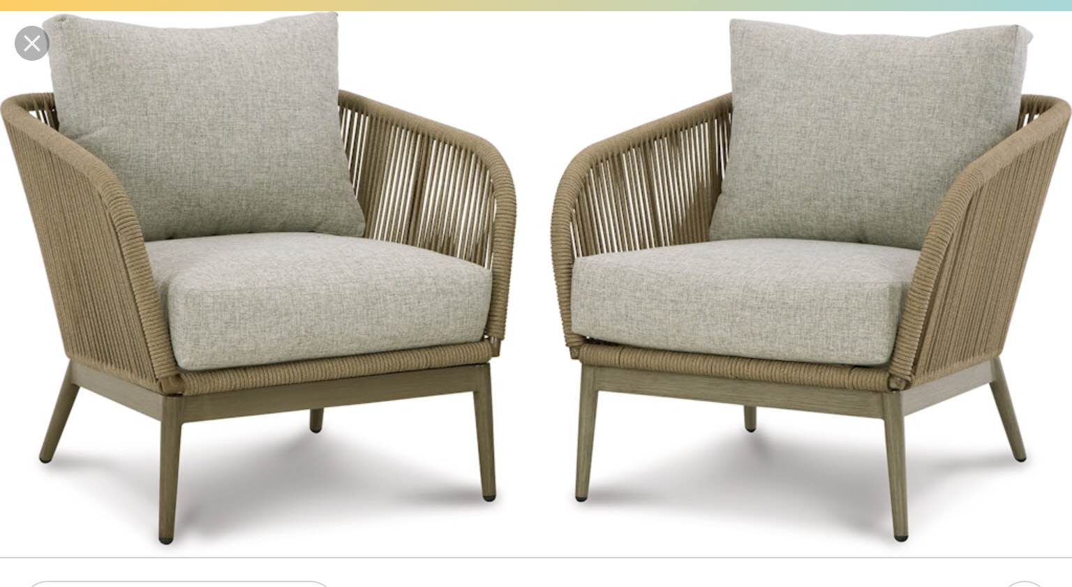 set of 2 Swiss Valley Lounge P390-820